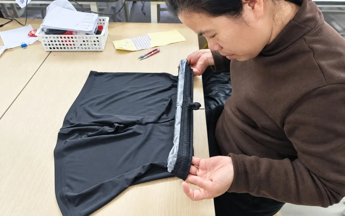 Garment quality inspection on the production floor